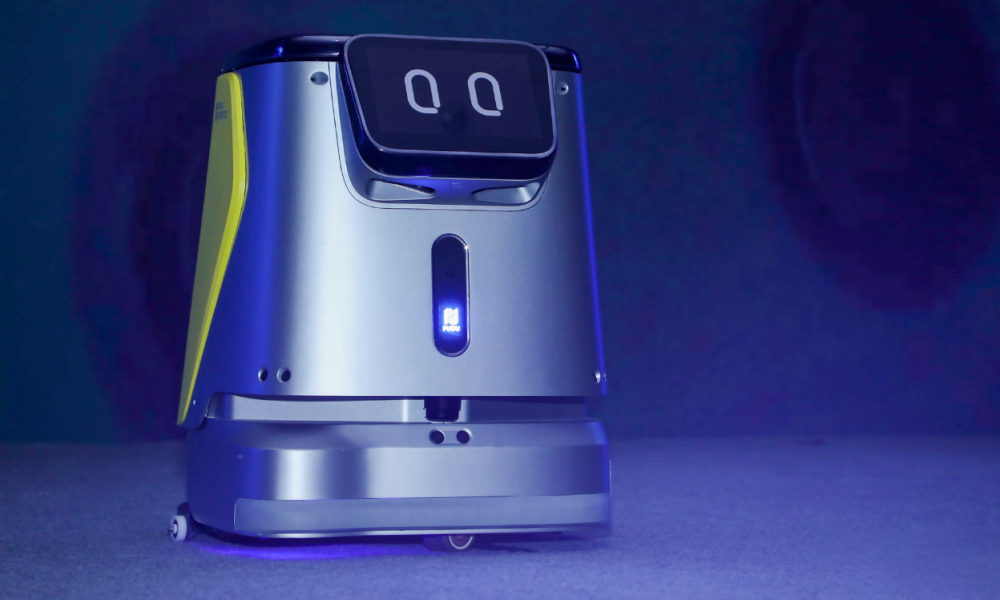 cleaning robot automatically cleans the floor