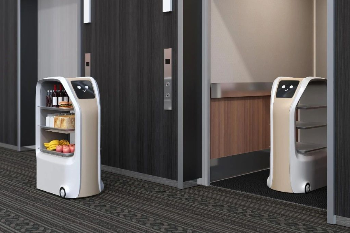 smart hotel, robot delivers goods intelligently